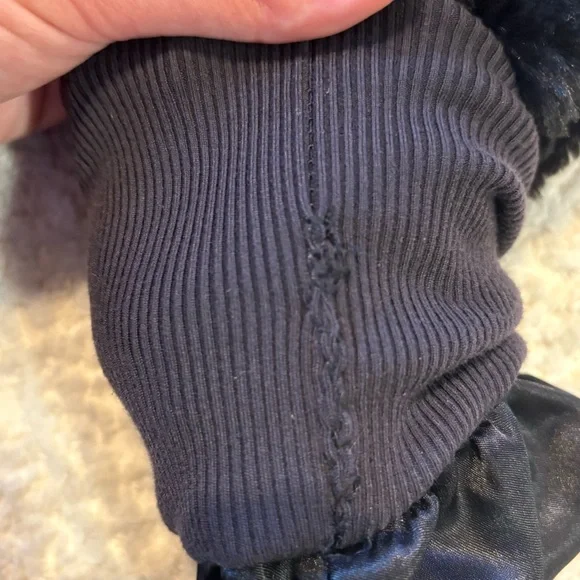 ALO Black Faux Fur Foxy Jacket - Picture 9 of 9